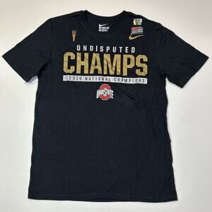 Nike Ohio State Buckeyes 2014 National Champions Shirt Mens Medium Black